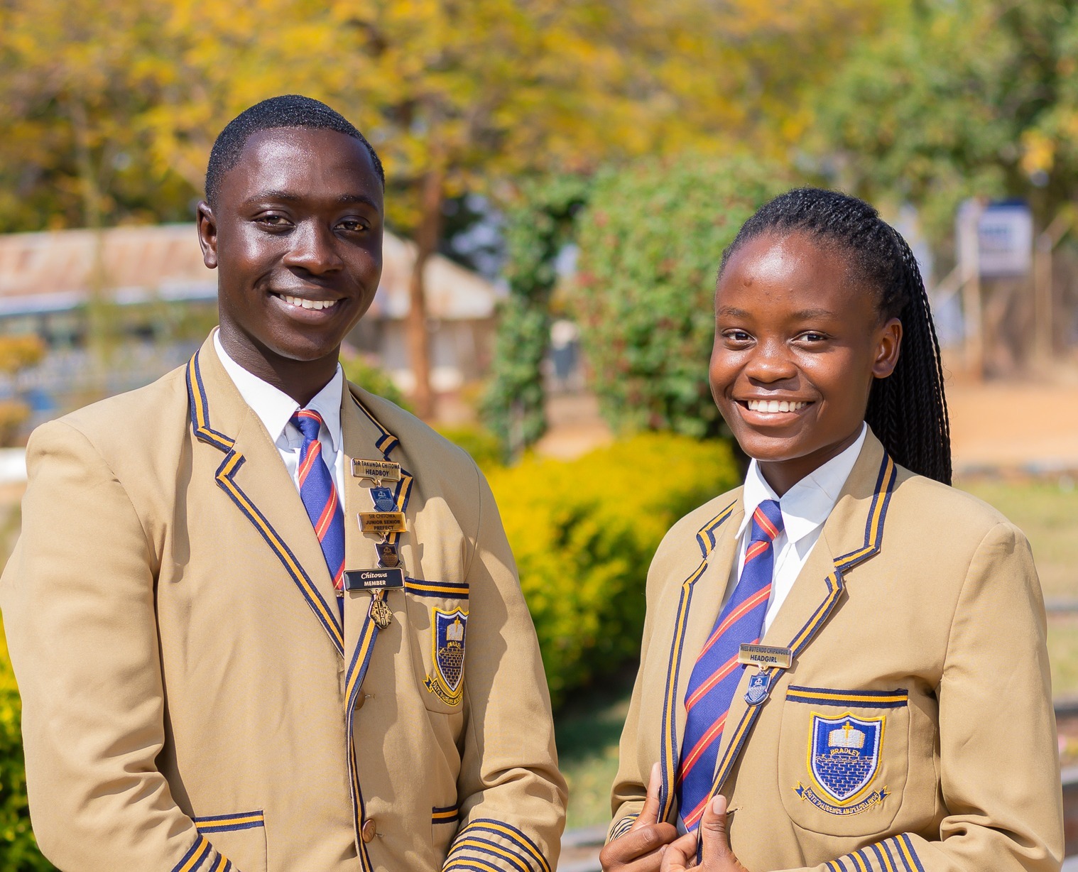 Bradley Headboy(Left) & Headgirl (right)